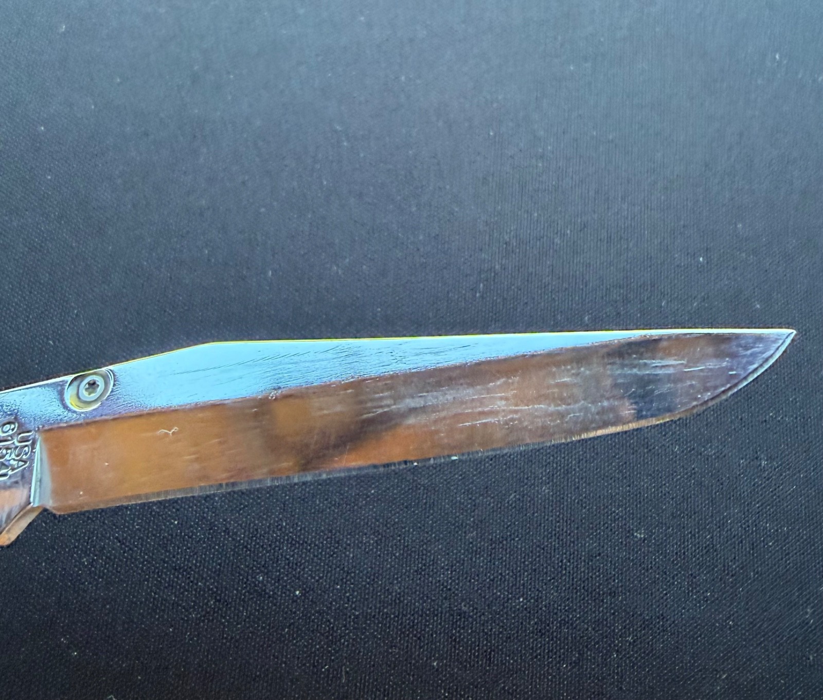 2017 Case XX USA 6154L CV Trapperlock Red Bone Linerlock Pocket Knife Used