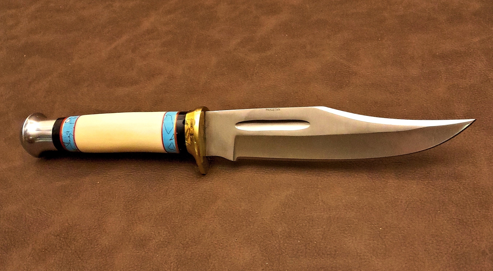 11.25″ Real Bone Fixed Blade Bowie Hunter EDC Knife BL