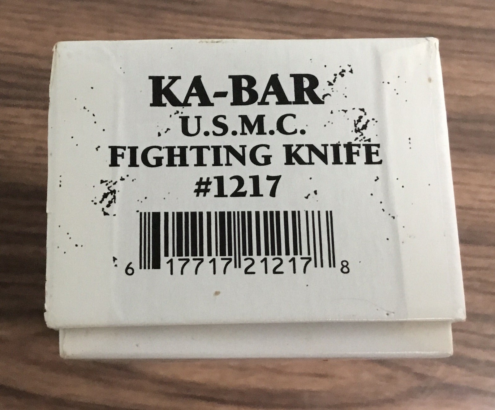Vintage Ka-Bar U.S.M.C. Fighting Knife 1217 W/Sheath. NOS IN BOX WITH PAPERS