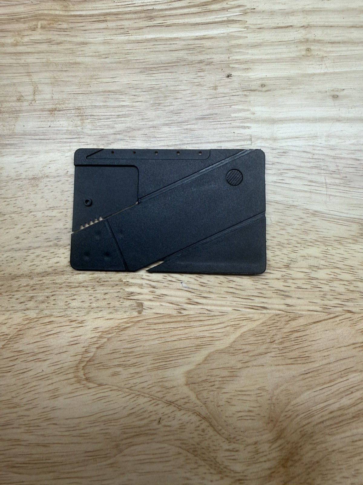 Credit Card Folding Knife Black Wallet Sharp Thin Hunting Camping USA SELLER!