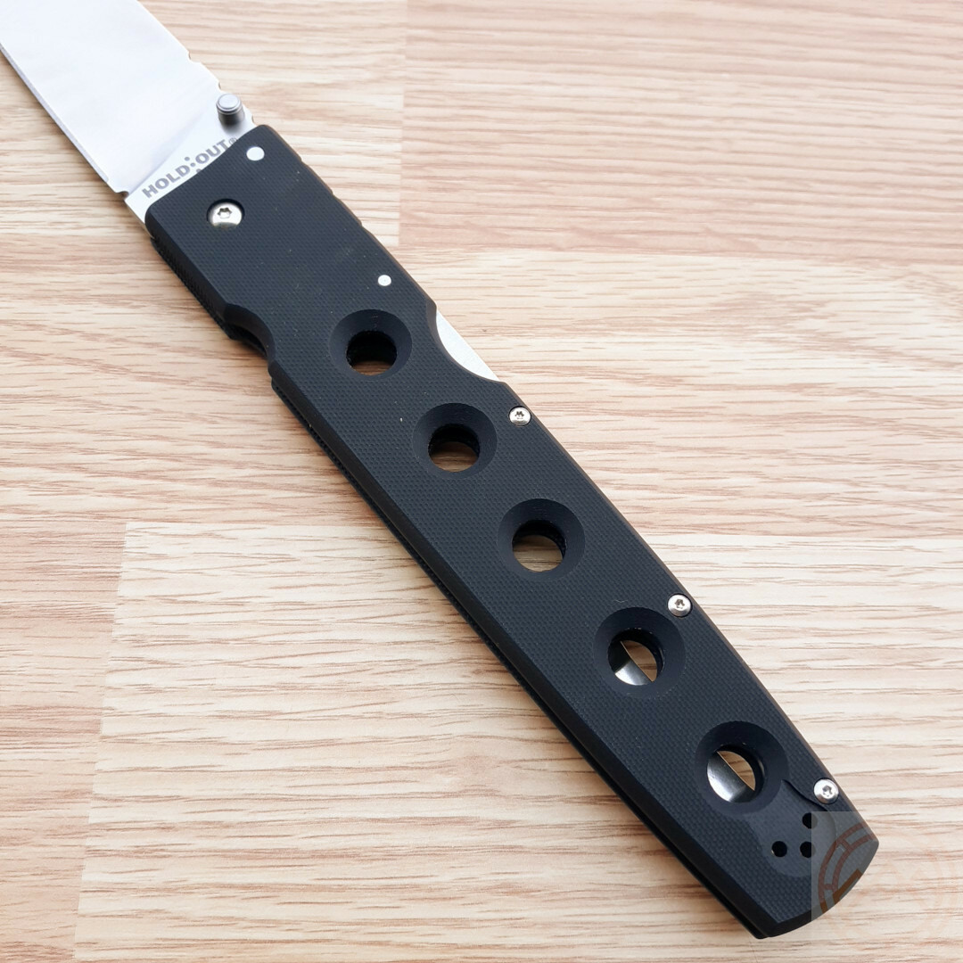Cold Steel Hold Out Lockback Folding Knife 6″ CPM-S35VN Steel Blade G10 Handle