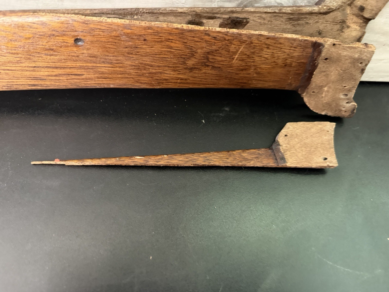 Philippine Moro Kris Sword W/ Original Wood Scabbard Handle Sheath Broke Wear