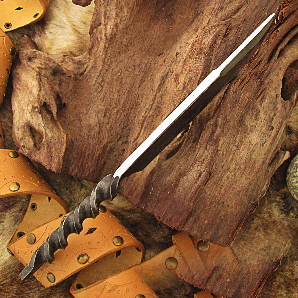 Medieval Maximus Viking Renaissance Full Tang Handforged Iron Steel Knife
