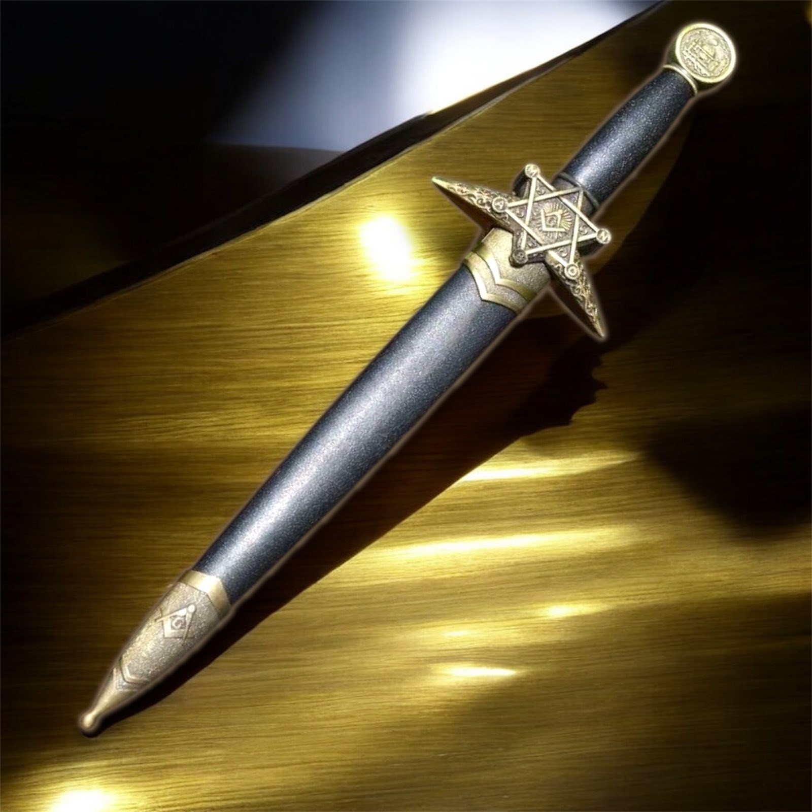 Masonic Dagger Symbolic Masonry Collector’s Blade Compass Gift Rare Decorative