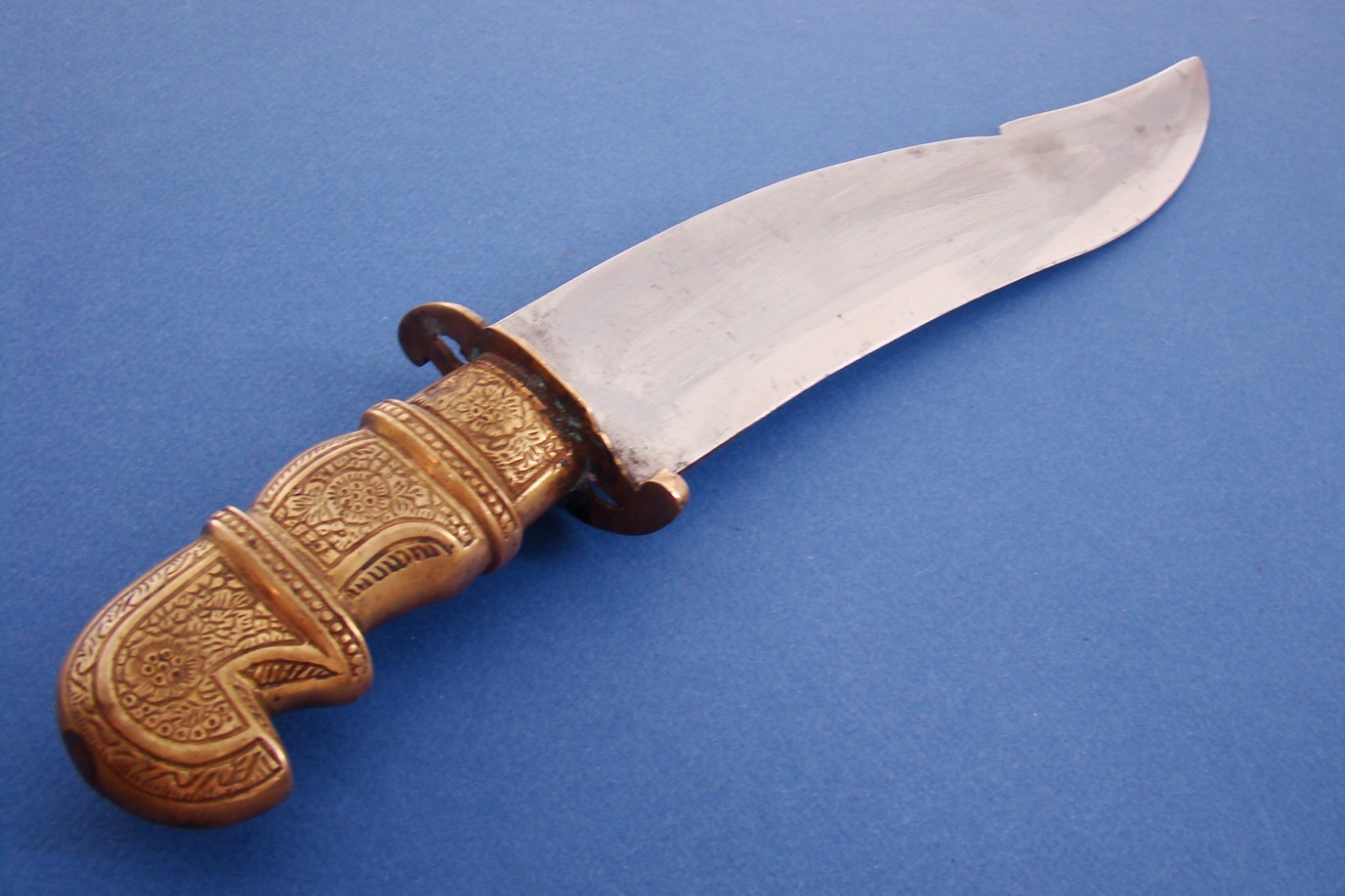 ANTIQUE PUNJAB INDIA MILITARY SIKH WARRIOR FIGHTING COMBAT KNIFE SWORD KNIVES VG