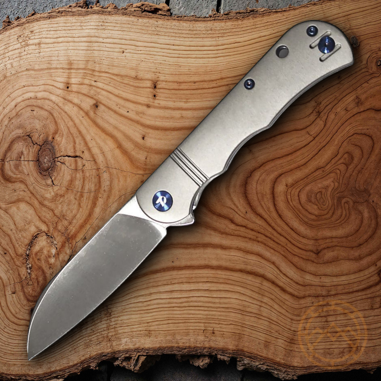 Dreamtech Slip Joint Folding Knife 3.13″ VG-10 Steel Blade Gray Titanium Handle