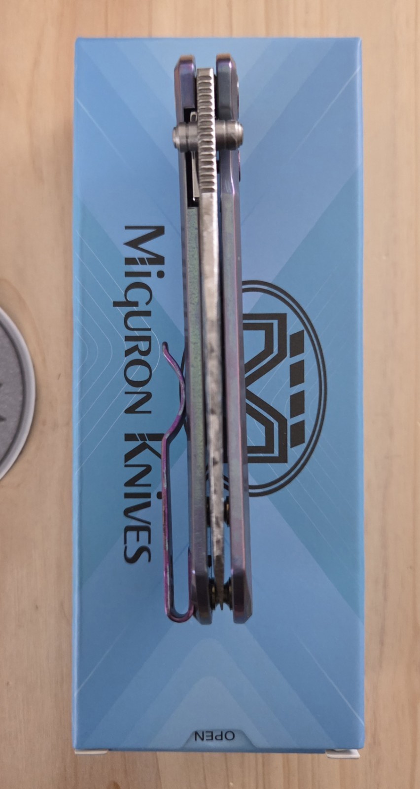 Miguron Knives 4P Design Custom Karok D2 Titanium Handle