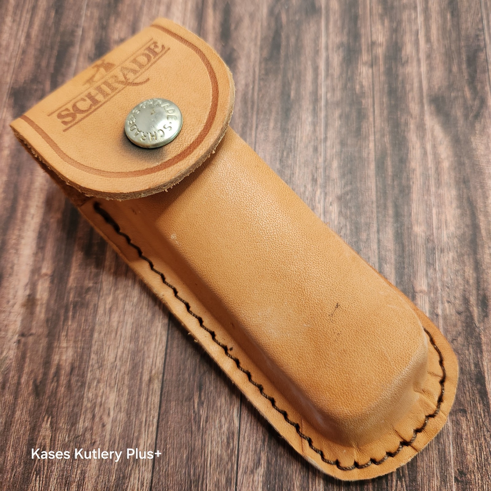 Schrade Knives 5″ Leather Replacemant Sheath Only W/Retaining Flap Belt Loop