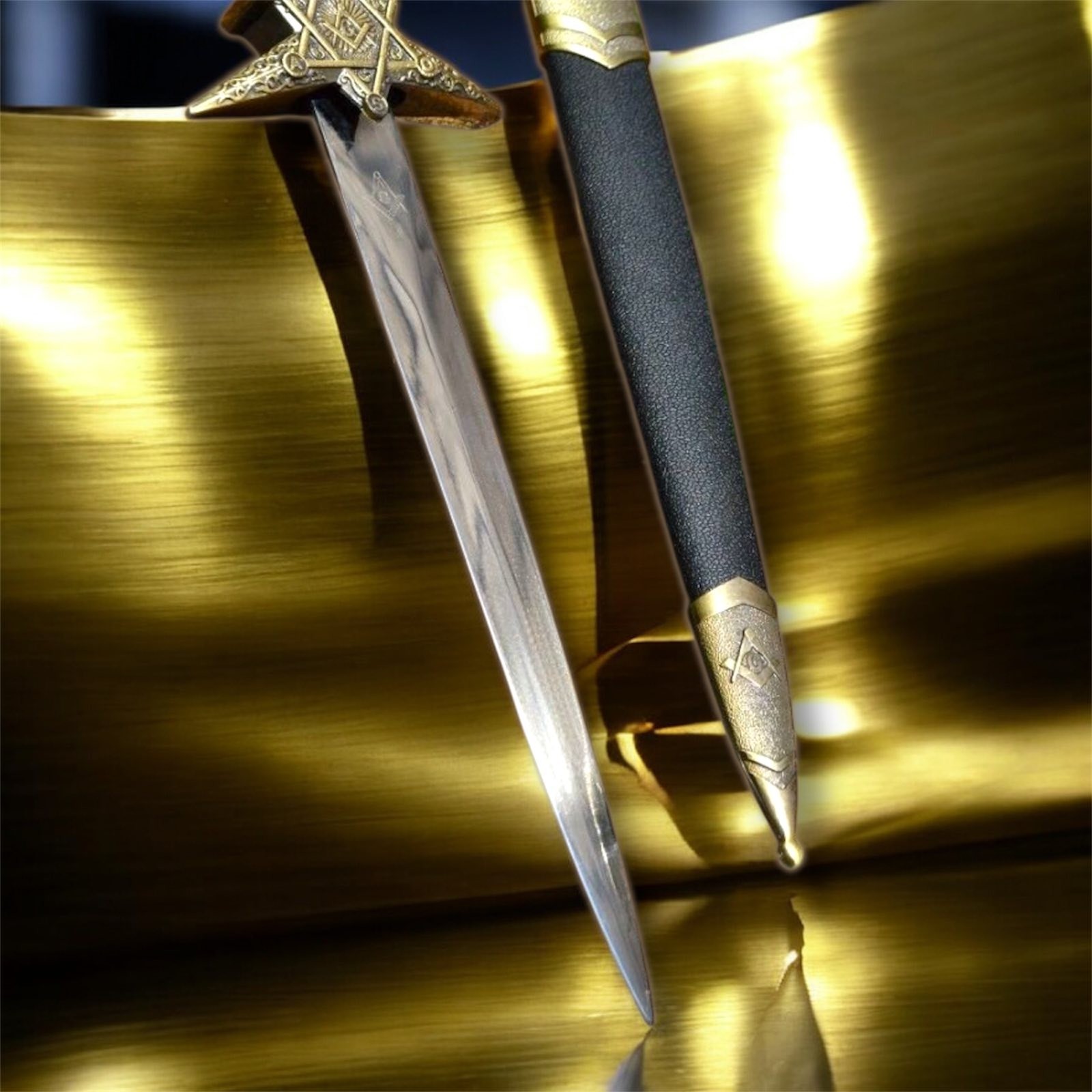 Masonic Dagger Symbolic Masonry Collector’s Blade Compass Gift Rare Decorative