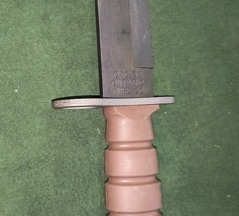 Vintage Knife OKC-3S Bayonet USMC & MOLLE Sheath Military Ontario Knife Co