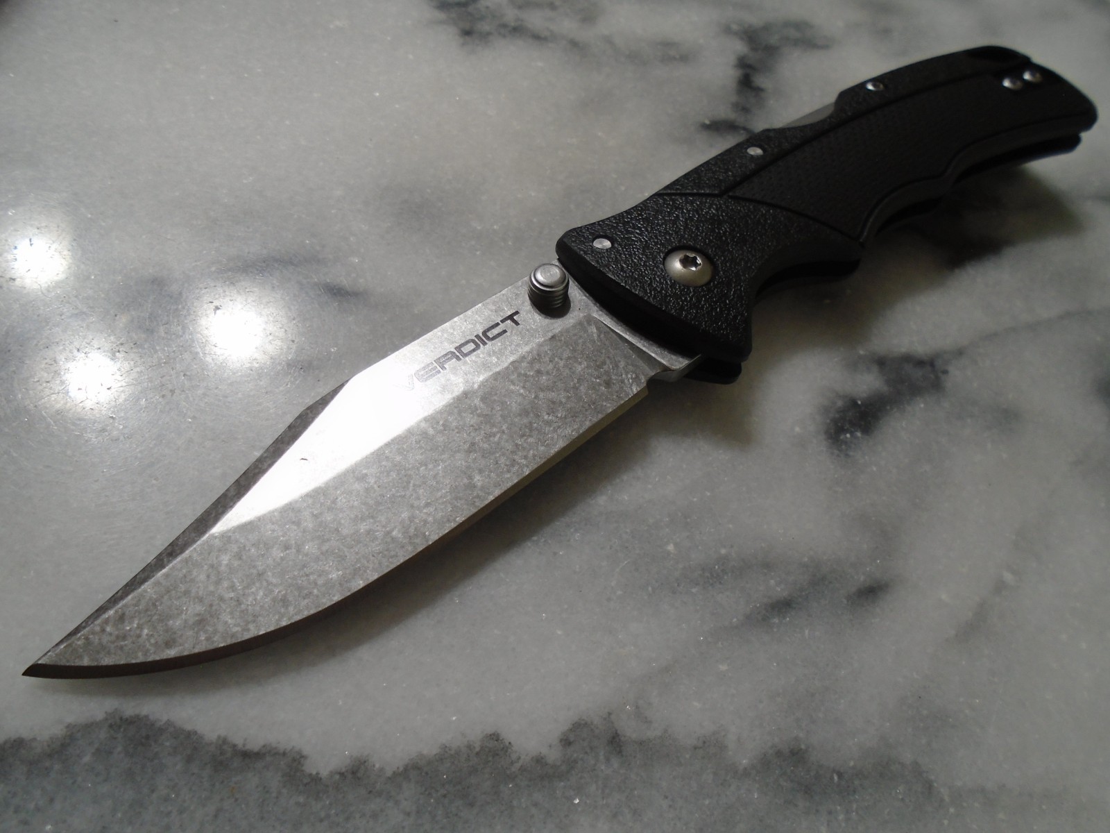Cold Steel Verdict Clip Point Pocket Knife TRI-AD Lock 4116 Steel Folder C3CPSSZ