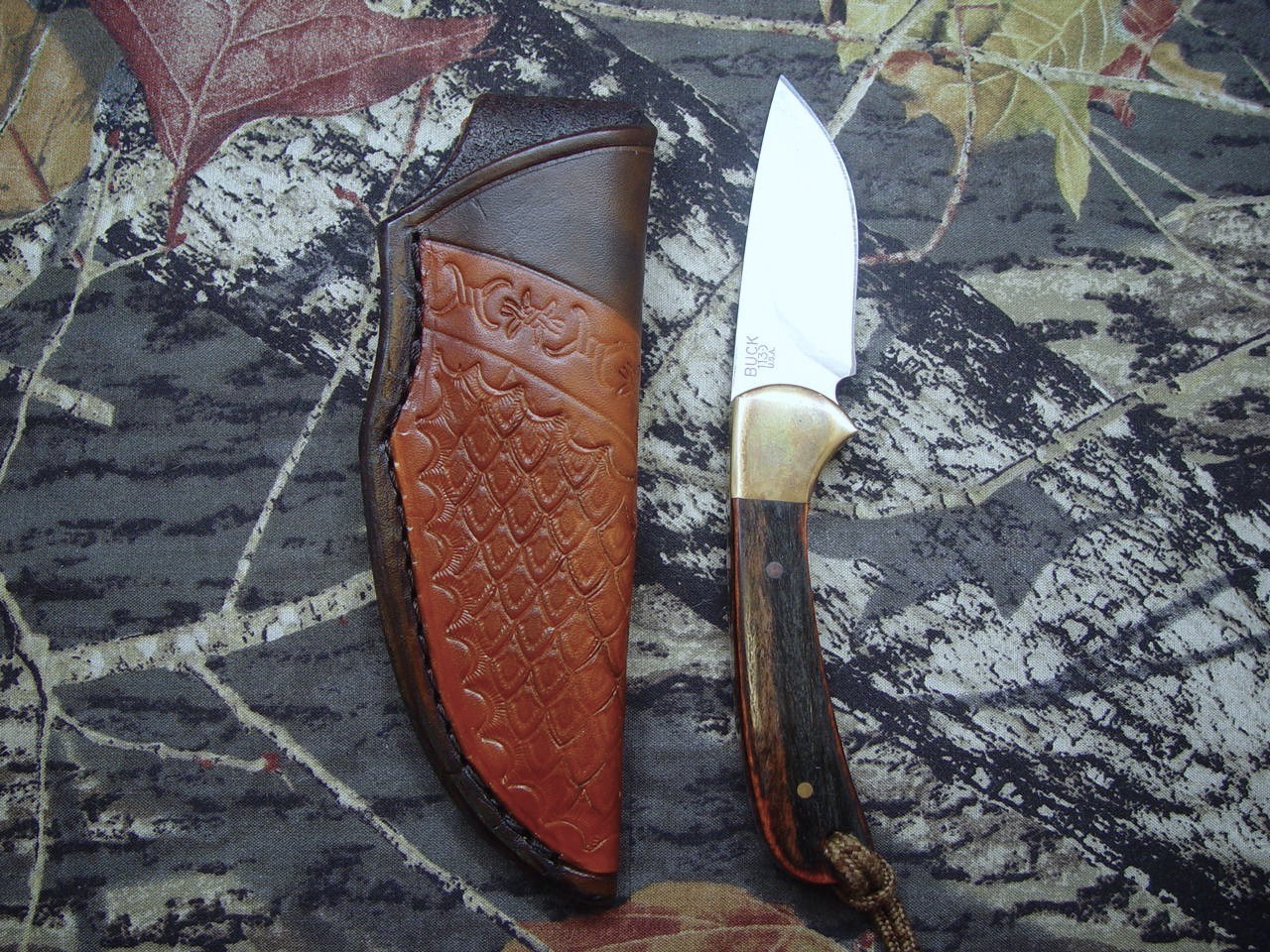 Leather Custom Buck 113 Sheath Knife Not Included