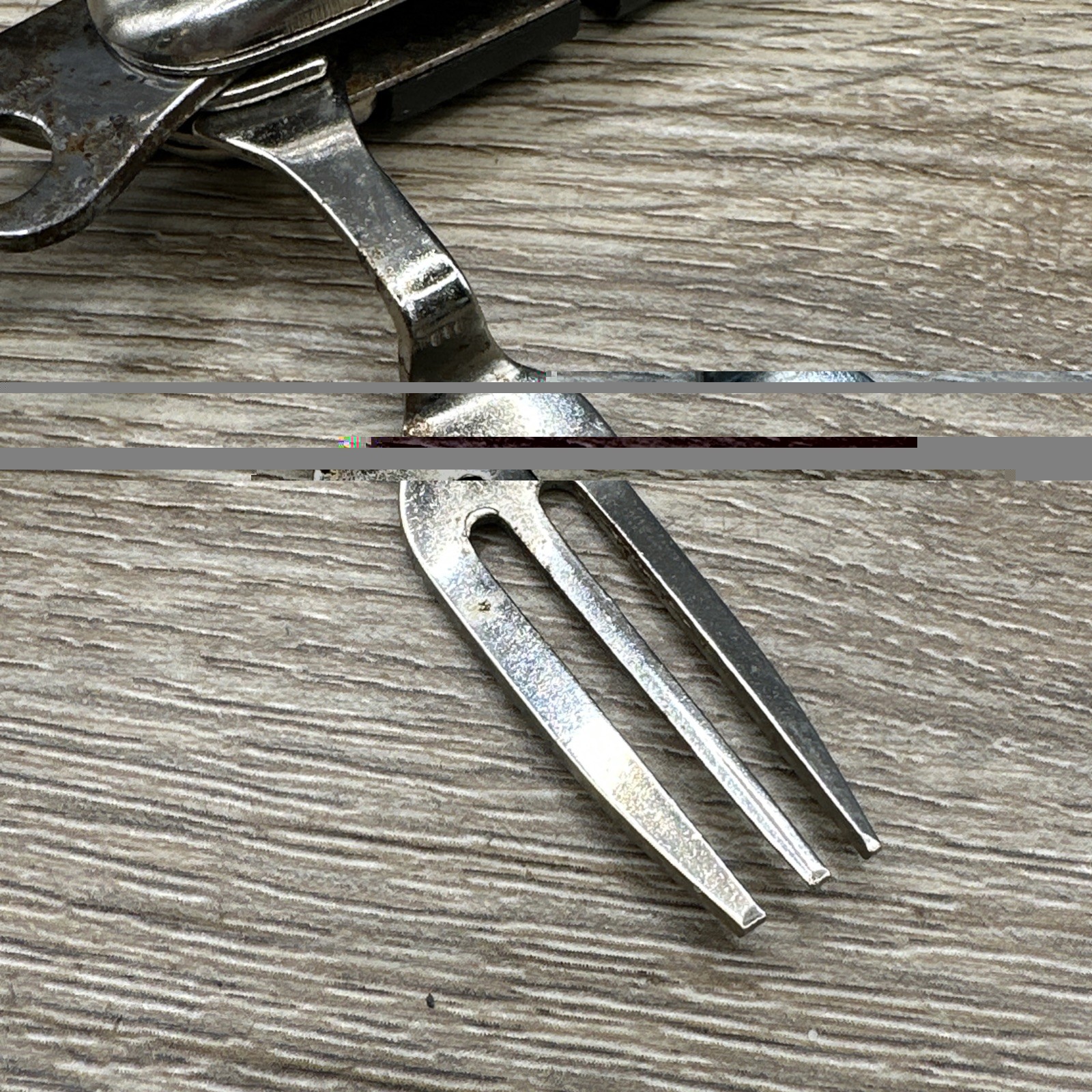 VTG POCKET KNIFE Camper Imperial Ireland Hobo Folding Fork Spoon Utensil