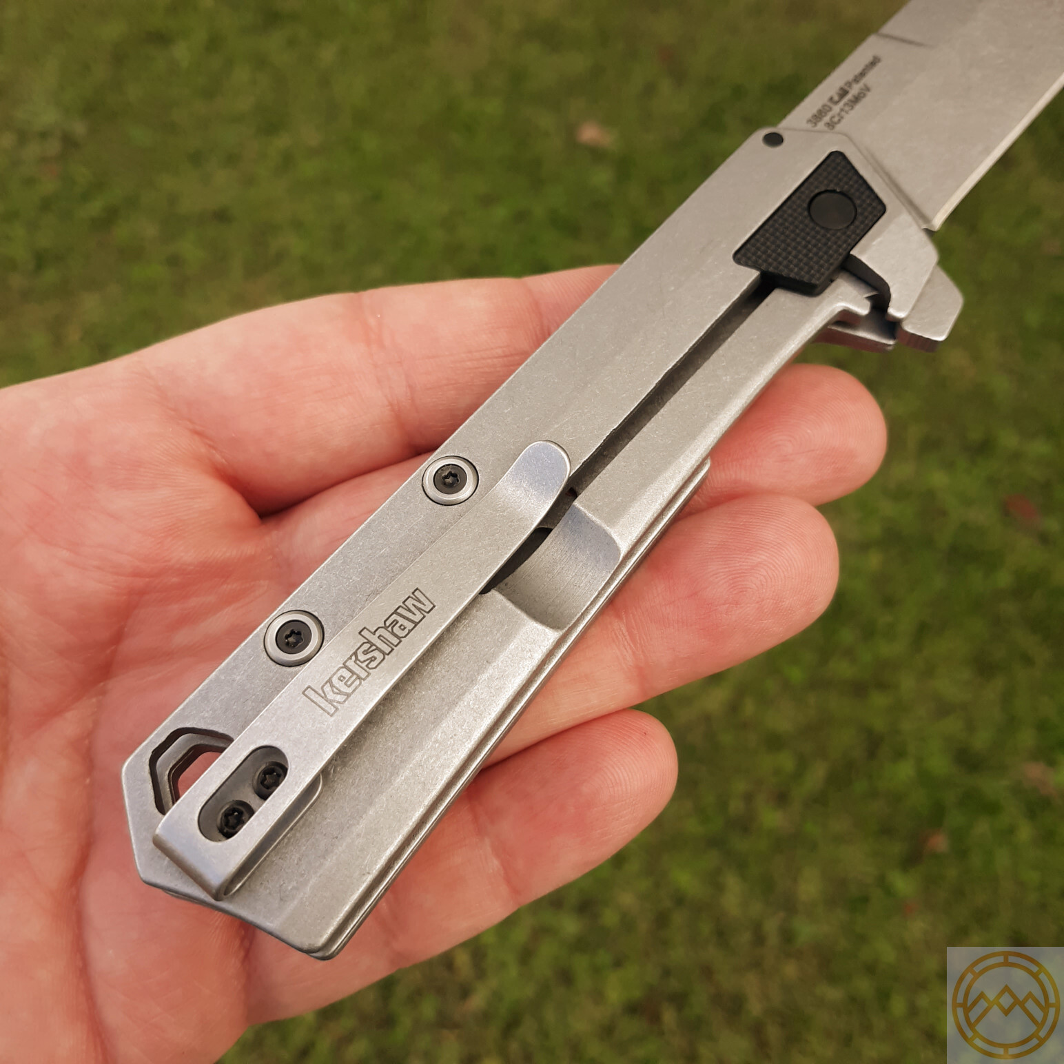 Kershaw Oblivion Folding Knife 3.5″ 8Cr13MoV Steel Blade Stainless/Nylon Handle
