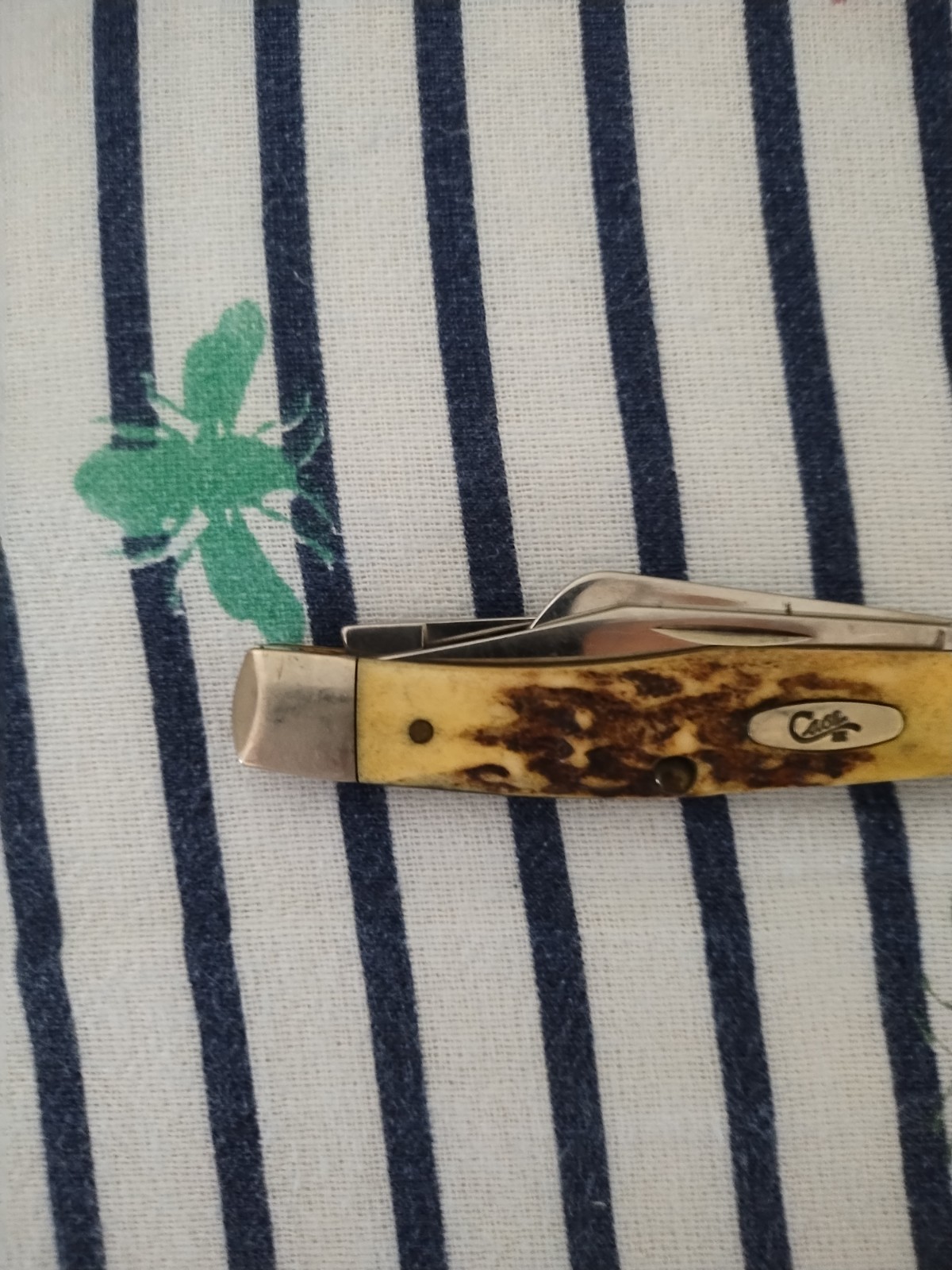 Vintage 2000s W. R. Case & Sons Bone Pocket Knife USA Good Condition 🔥