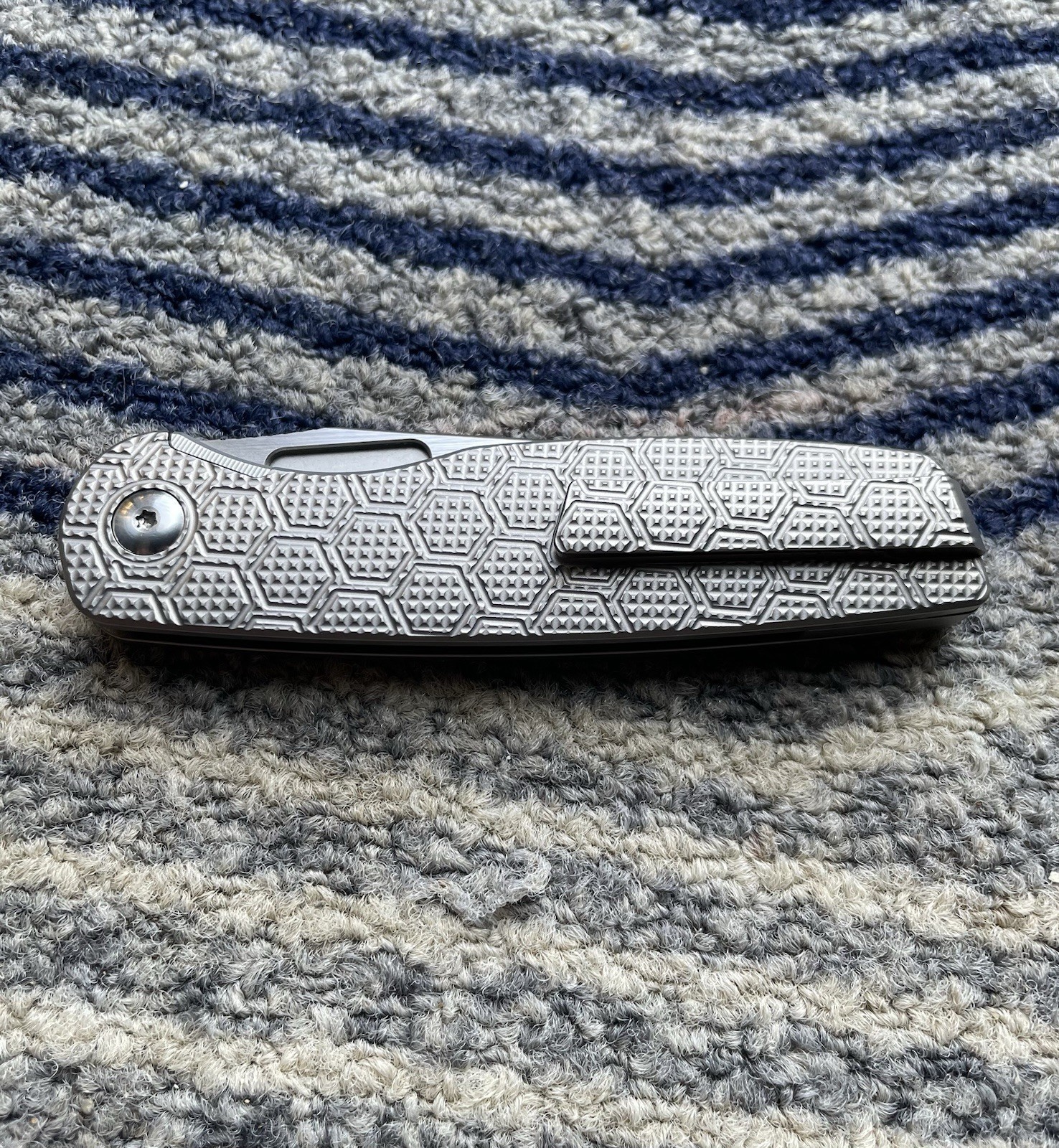 W.P. Mini Cortex Clone Liner Lock VG10 Titanium Hollow Grind *Skiffs Installed*