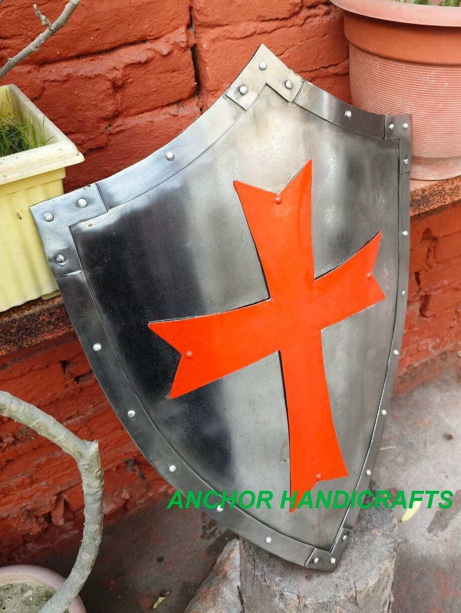 Medieval Knight Cross Battle Armour shield Templar COSPLAY Larp shield