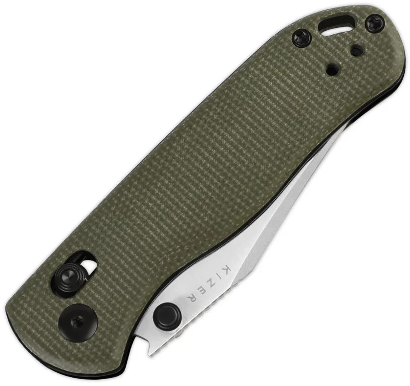 Kizer Cutlery Drop Bear 2 Folding Knife 2.88″ Nitro V Steel Blade Micarta Handle