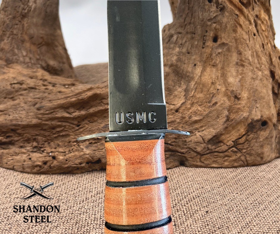KA-BAR USA Kabar Olean NY #1217 USMC Combat Utility Knife Marines New Old Stock!