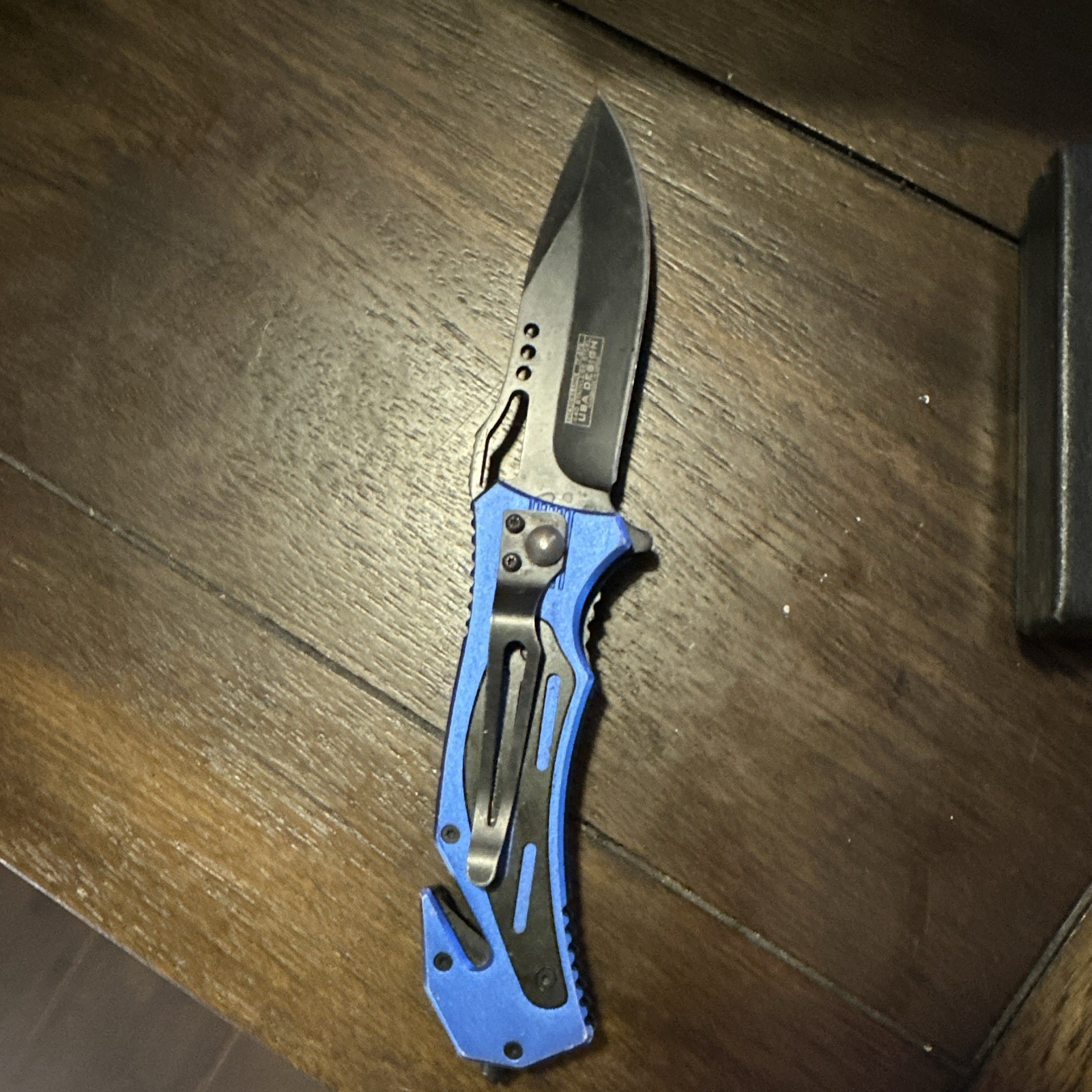 Tac-Force Stallster Manual Folding Pocketknife Drop Point Plain 2.76-4in Blue