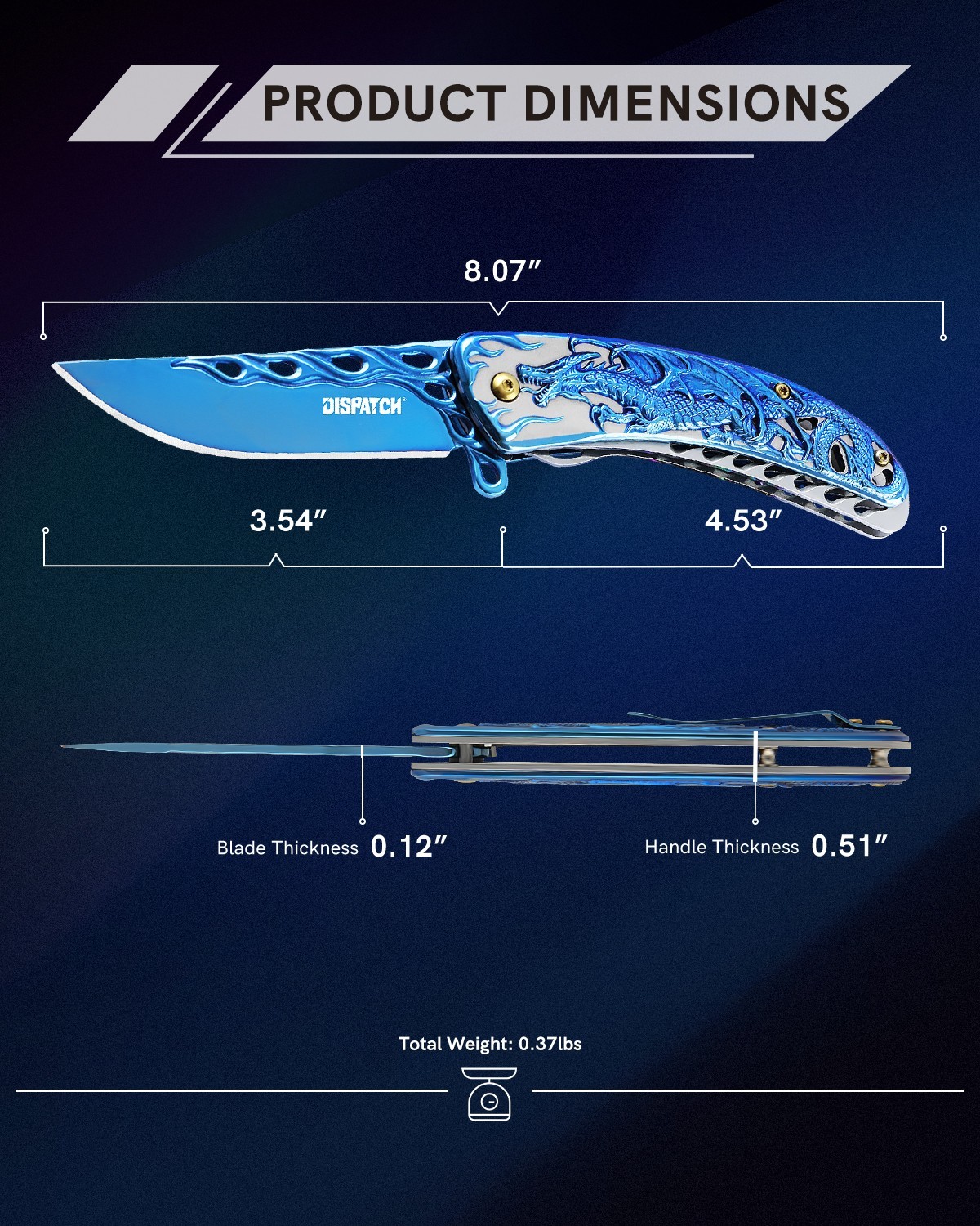Folding Pocket Knife with Clip Spring Assisted Knife EDC Pocket Knife