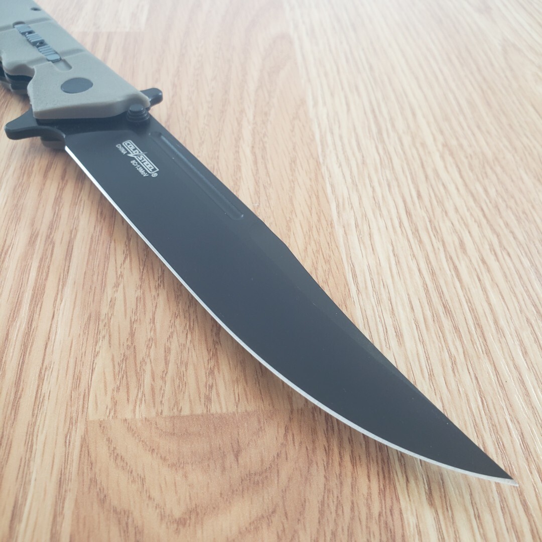 Cold Steel Large Luzon Folding Knife 6″ 8Cr13MoV Steel Blade Earth GFN Handle