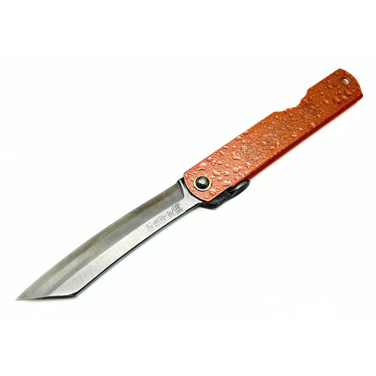 Higonokami Folding Knife, «Mizushibuki» Water splash 100mm, Pink – US Seller