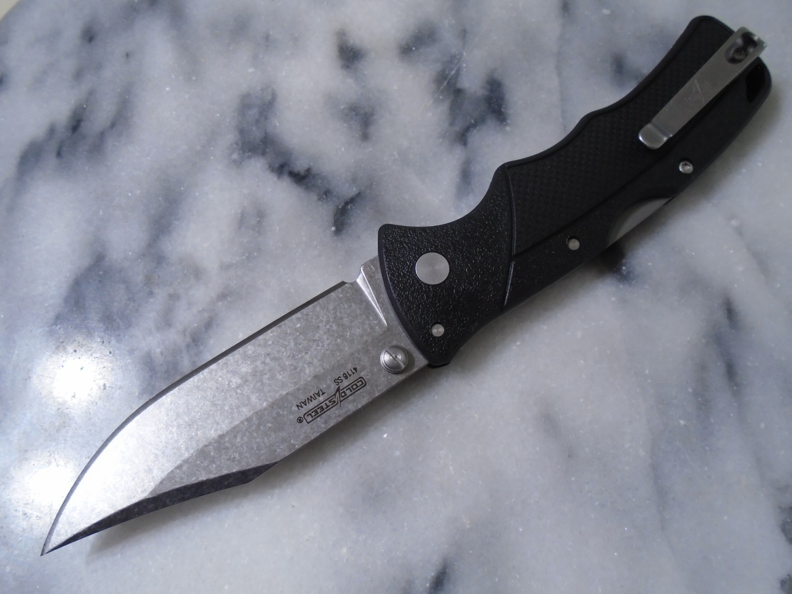 Cold Steel Verdict Clip Point Pocket Knife TRI-AD Lock 4116 Steel Folder C3CPSSZ