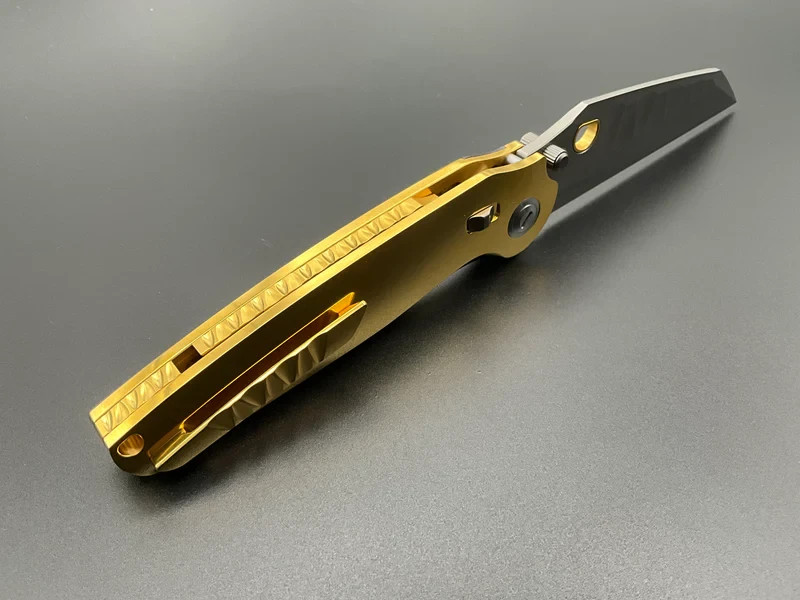 Ketuo Dirty Bird Folding Knife 3.75″ Bohler M390 Steel Blade Titanium Handle