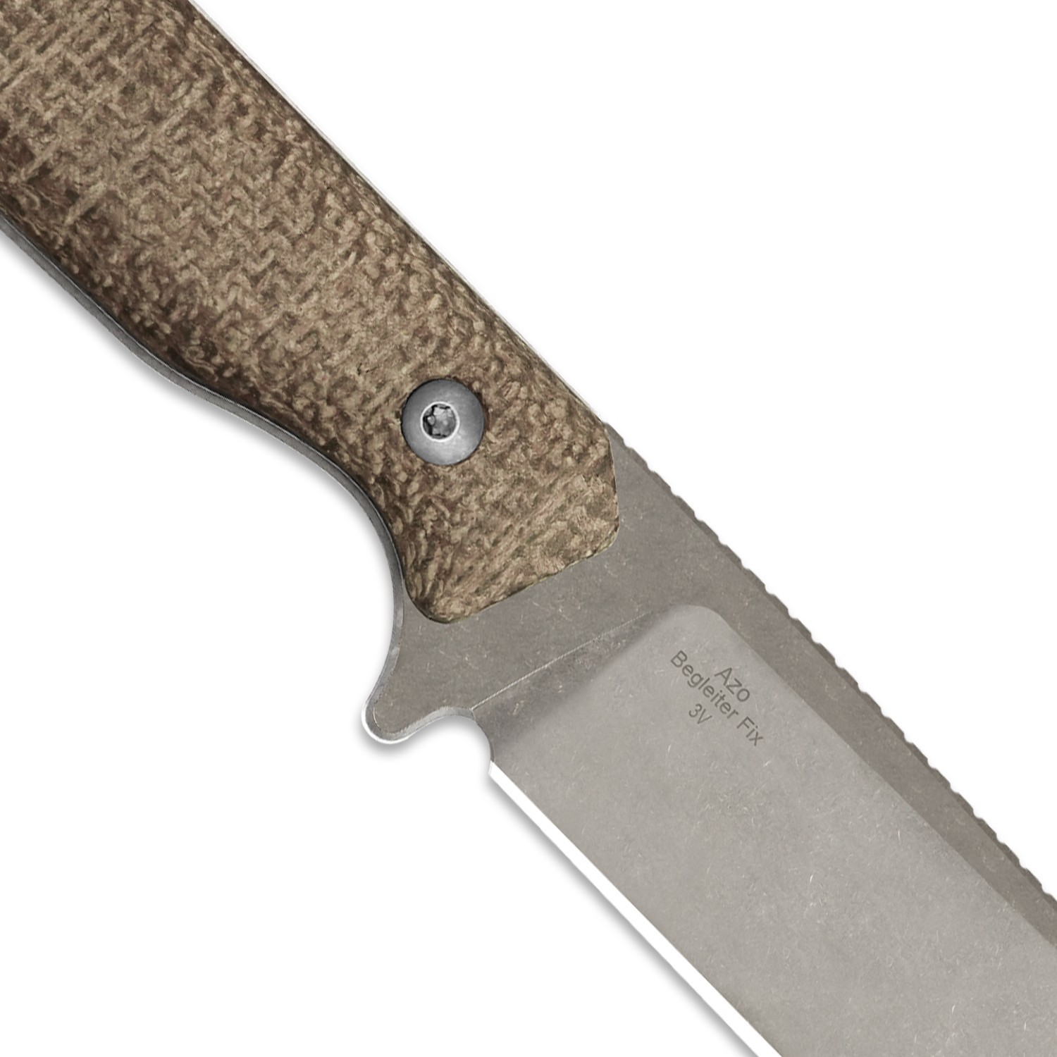 Kizer Begleiter Fix Fixed Knife 3V Blade Micarta Handle With Sheath 1045MD1