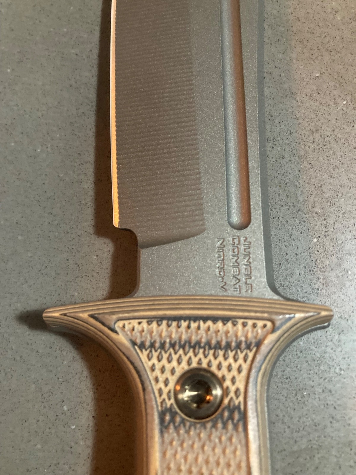 RMJ tactical jungle combat with camo g10 svales and nitro-v steel