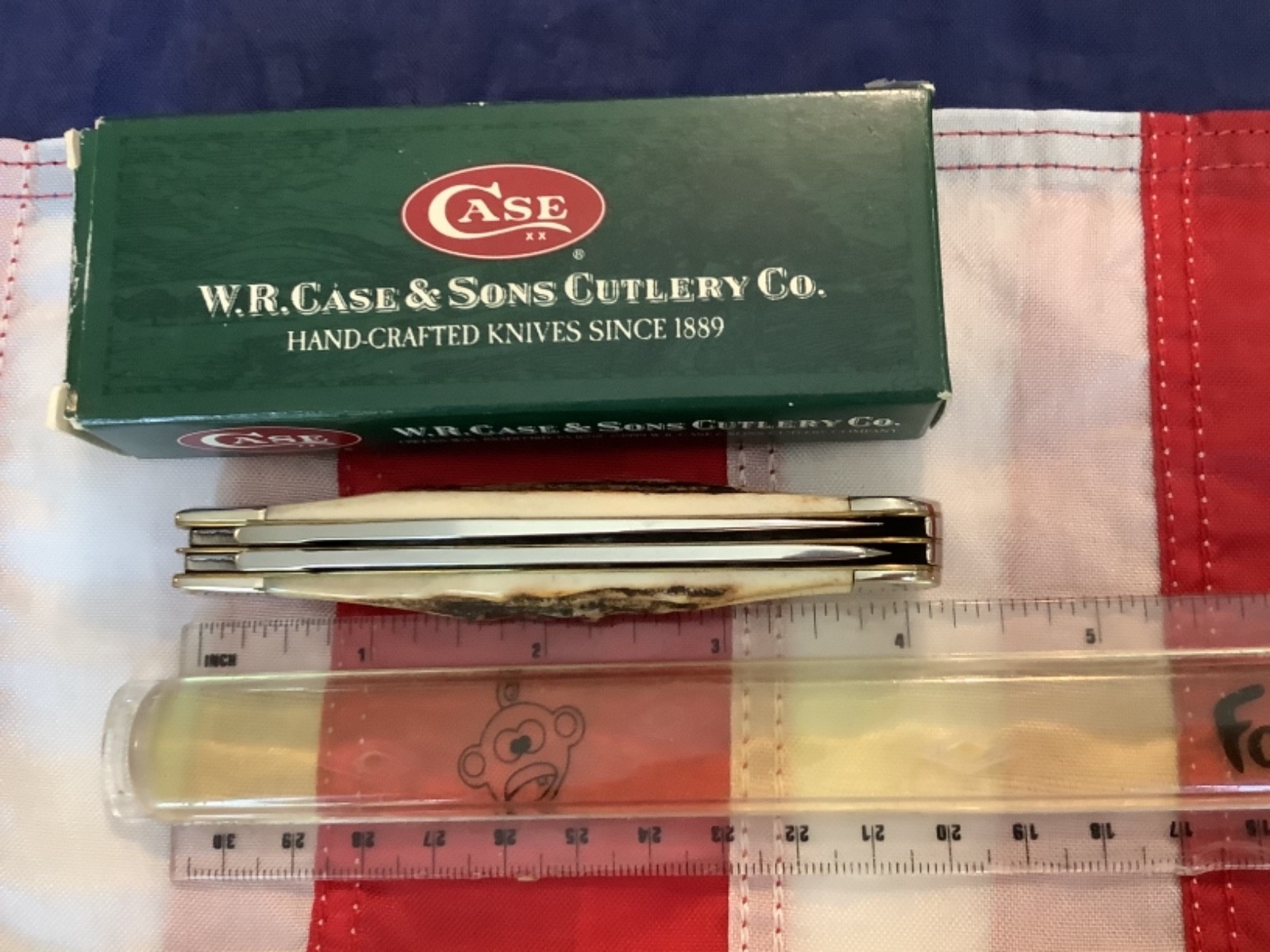 1st Run! Case xx 2006 Mdl# 5254 SS w/ Great Genuine India Stag Handles -NOS