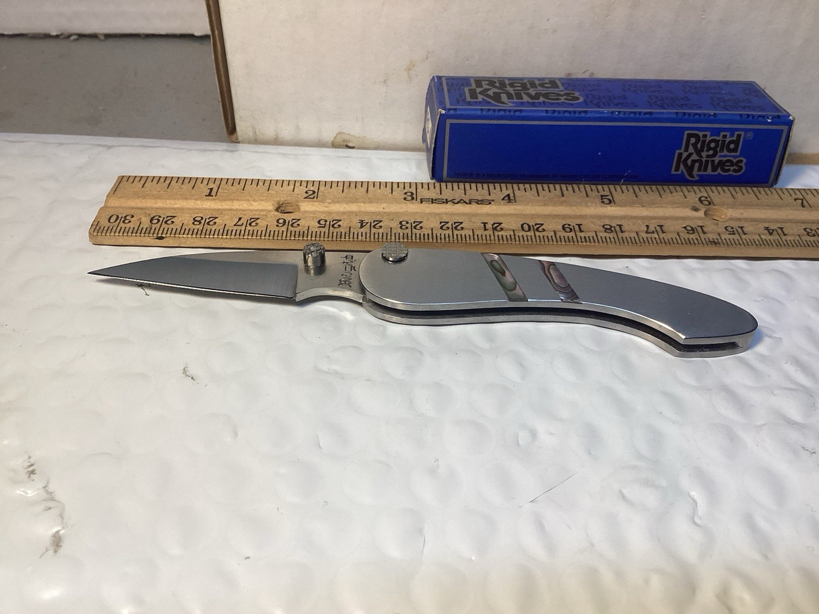 Vintage Rigid Japan RG-4 Top Lock W/ Abalone Inserts Handles. NOS IN BOX