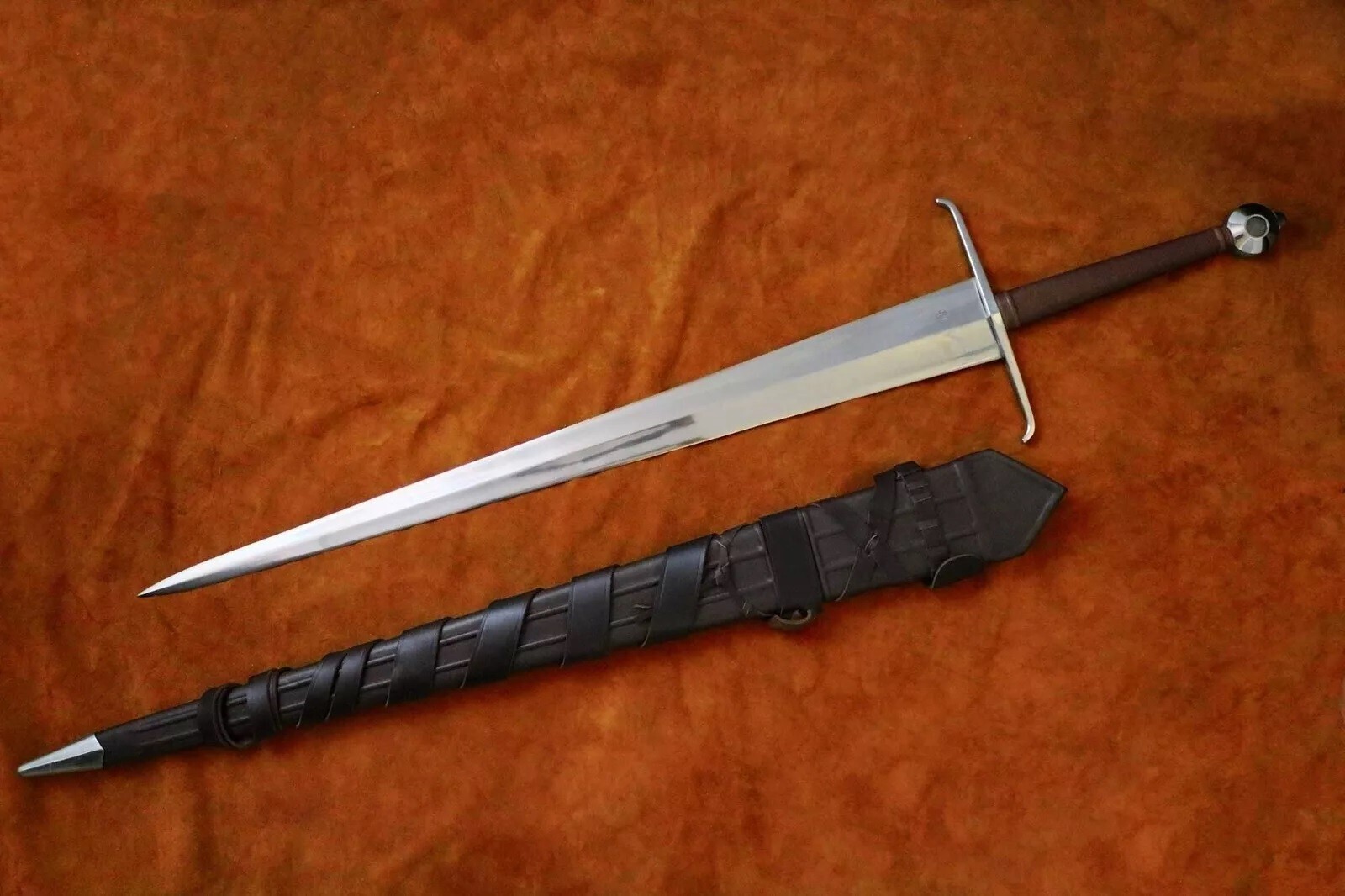 Custom Handmade Alexandria Sword Viking Sword Long Medieval Battle-Ready Sword