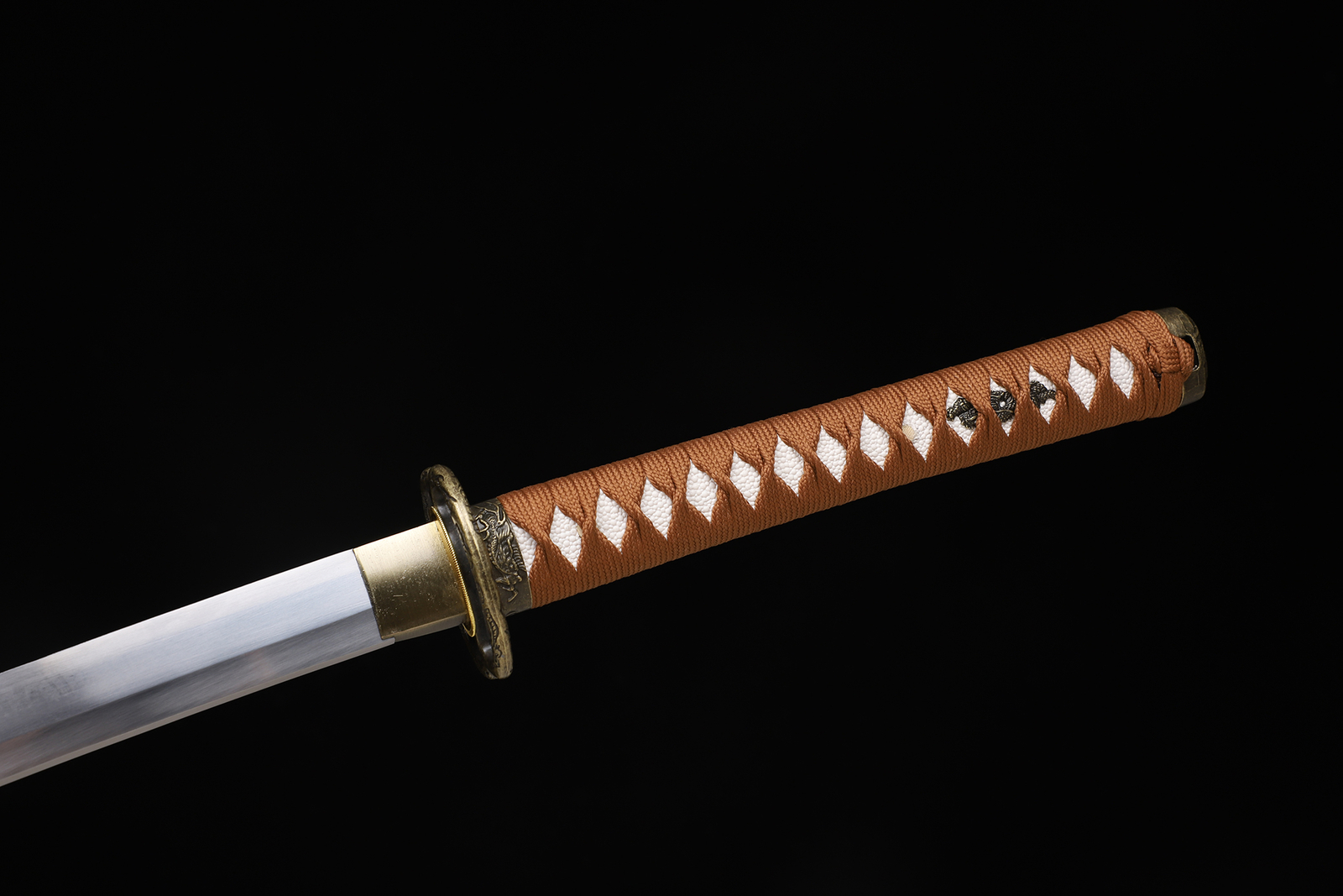 9260 Spring Steel Japanese Samurai Sword Katana Full Tang Sharp Musashi Tsuba