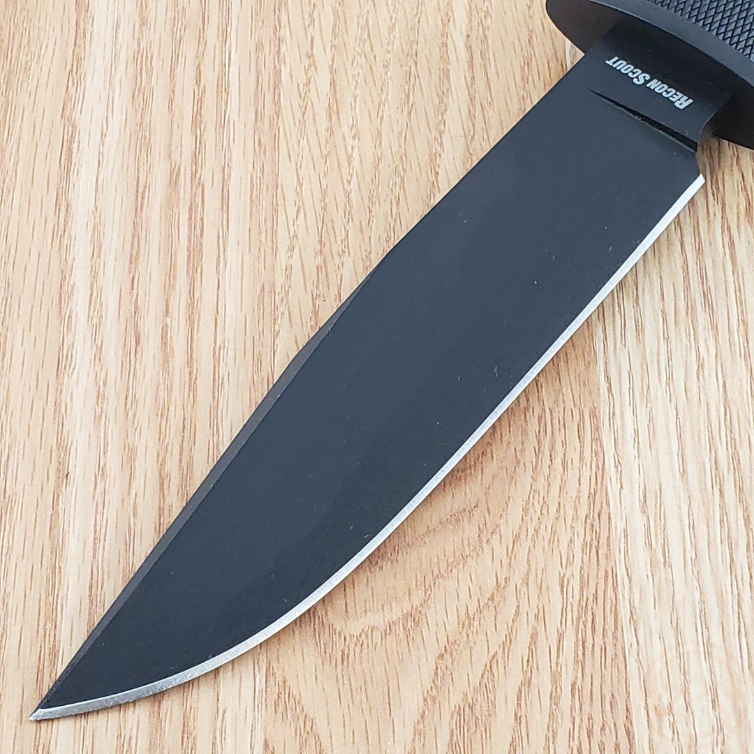 Cold Steel Recon Scout Fixed Knife 7.5″ 52100 Steel Blade Black Kray-Ex Handle