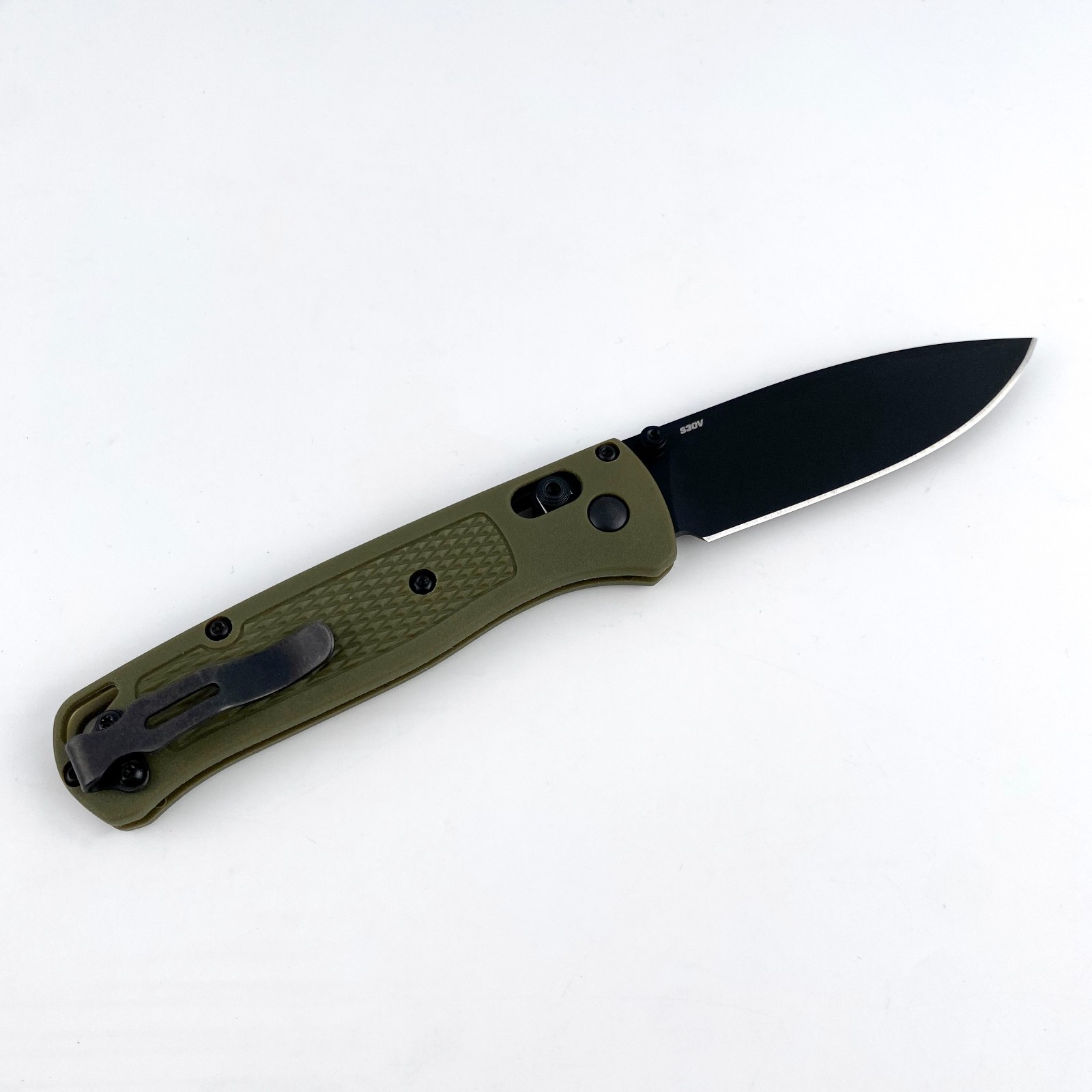 Benchmade 535 Bugout Knife Green CF-Elite Handle CPM-S30V Blade Folding Knife