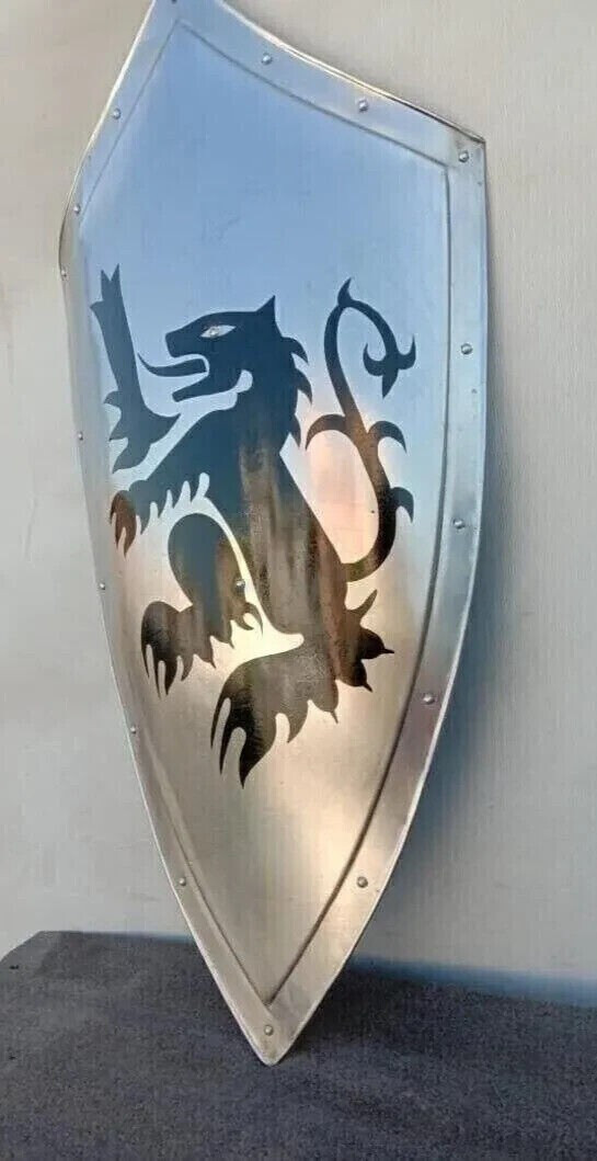Medieval Templar Knight Dragon Battle Cosplay Reproduction armor shield 26″