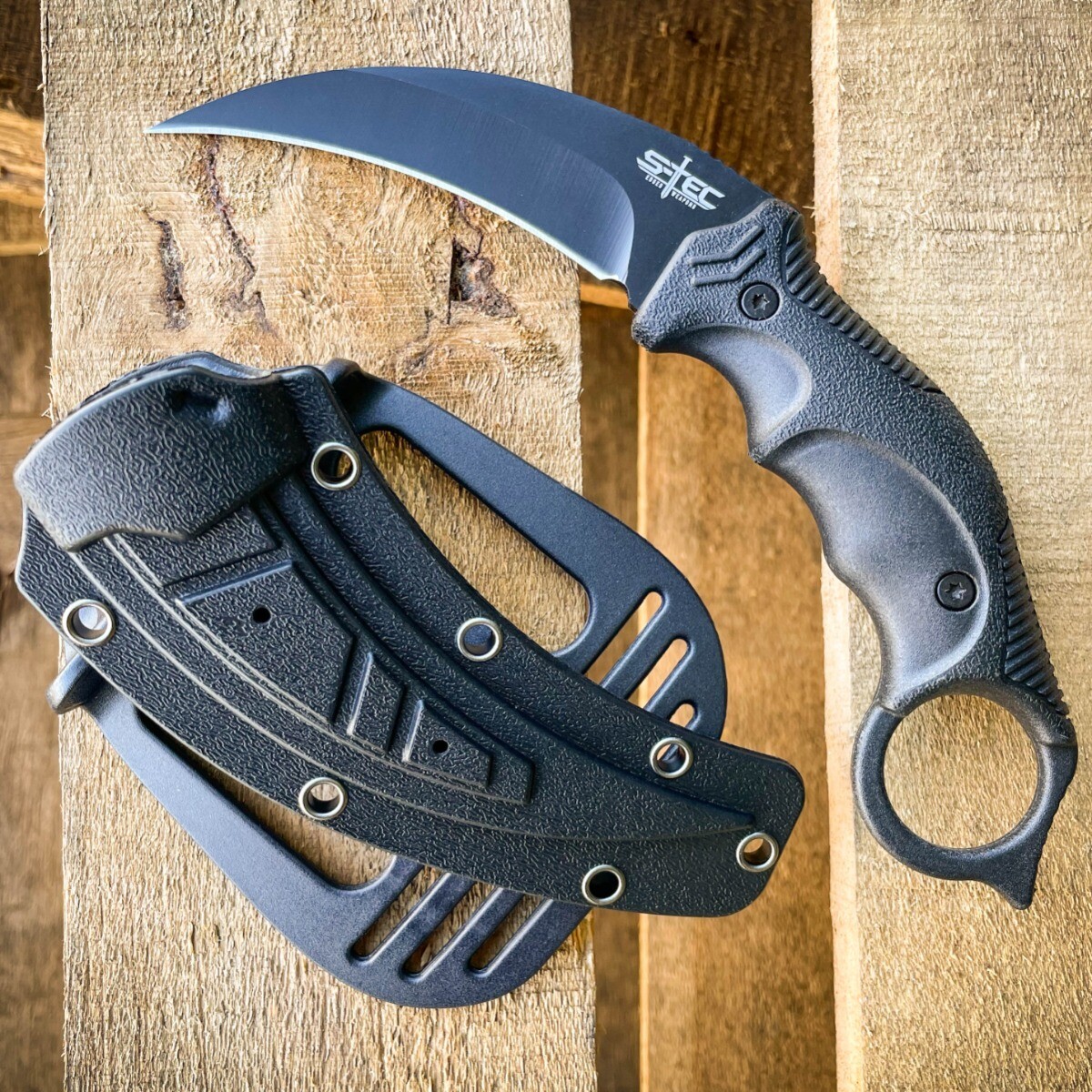 7.5″ Military Tactical Hunting COMBAT Karambit FIXED BLADE KNIFE Survival EDC