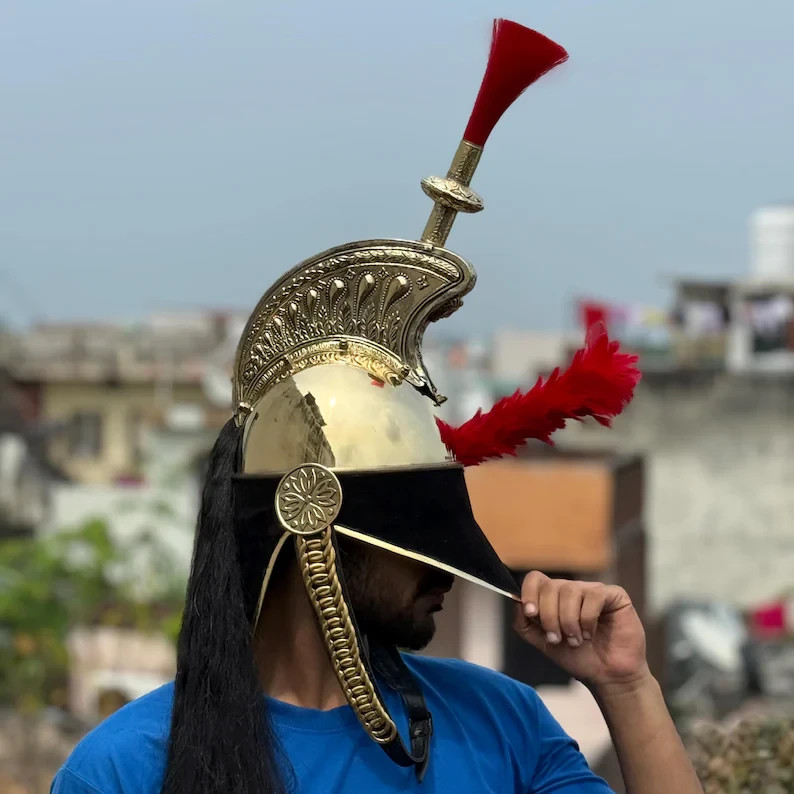 Napoleon Brass Pickelhaube Helmet – French Empire Cavalry Helmet | LARP, Cosplay