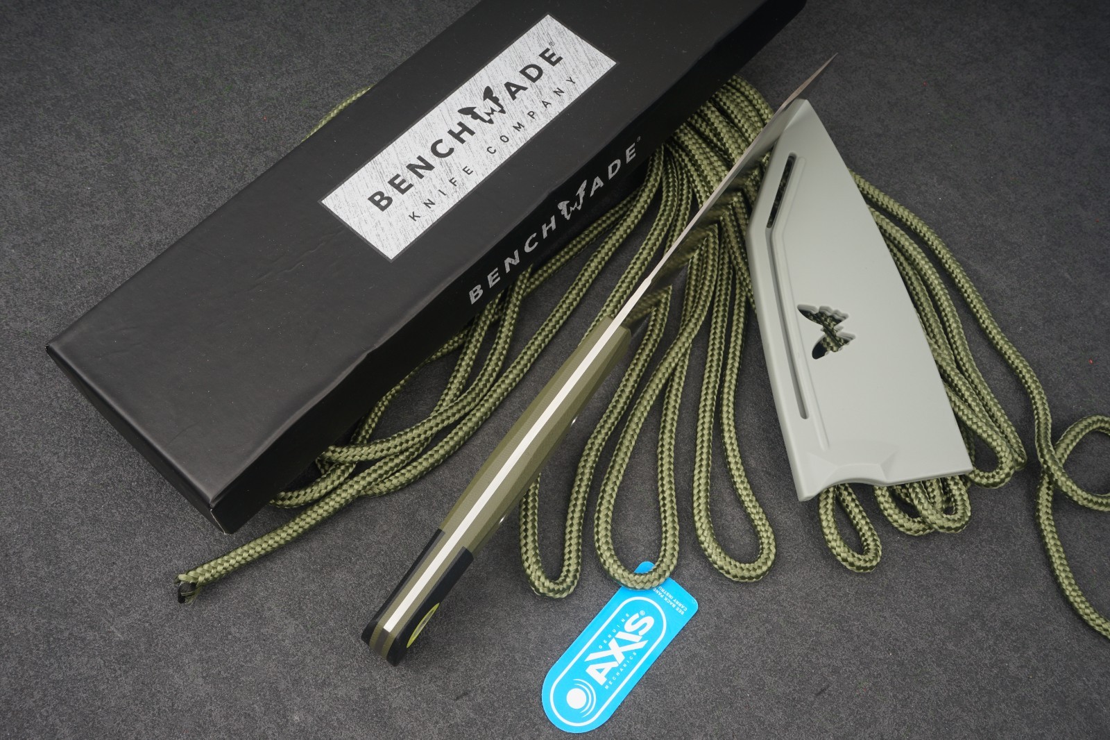 Benchmade CPM-M154 Fixed Blade Knife Green G10 Outdoor Survival Camping Bushcraf