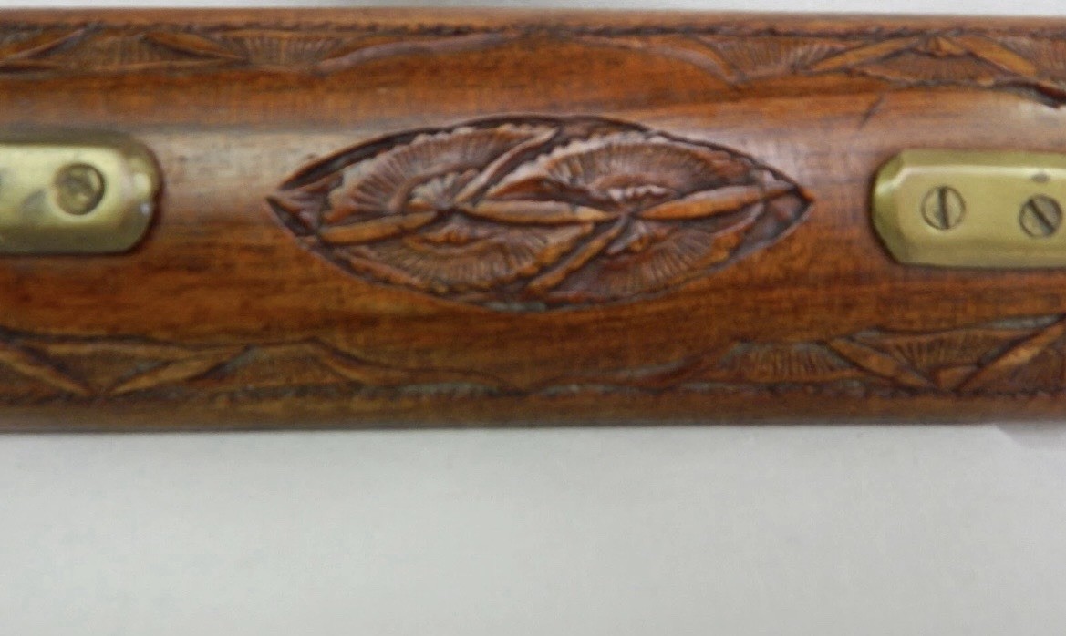 Antique Vintage Brass & Hand Carved Wood Sheath Carving Knife and Fork Set India