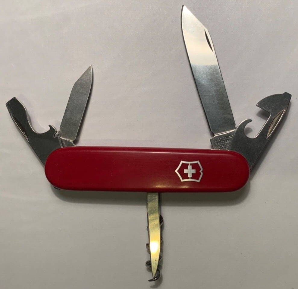 Vintage Victorinox Knife with double Clip Point Blades *NONE ON EBAY LIKE THIS*
