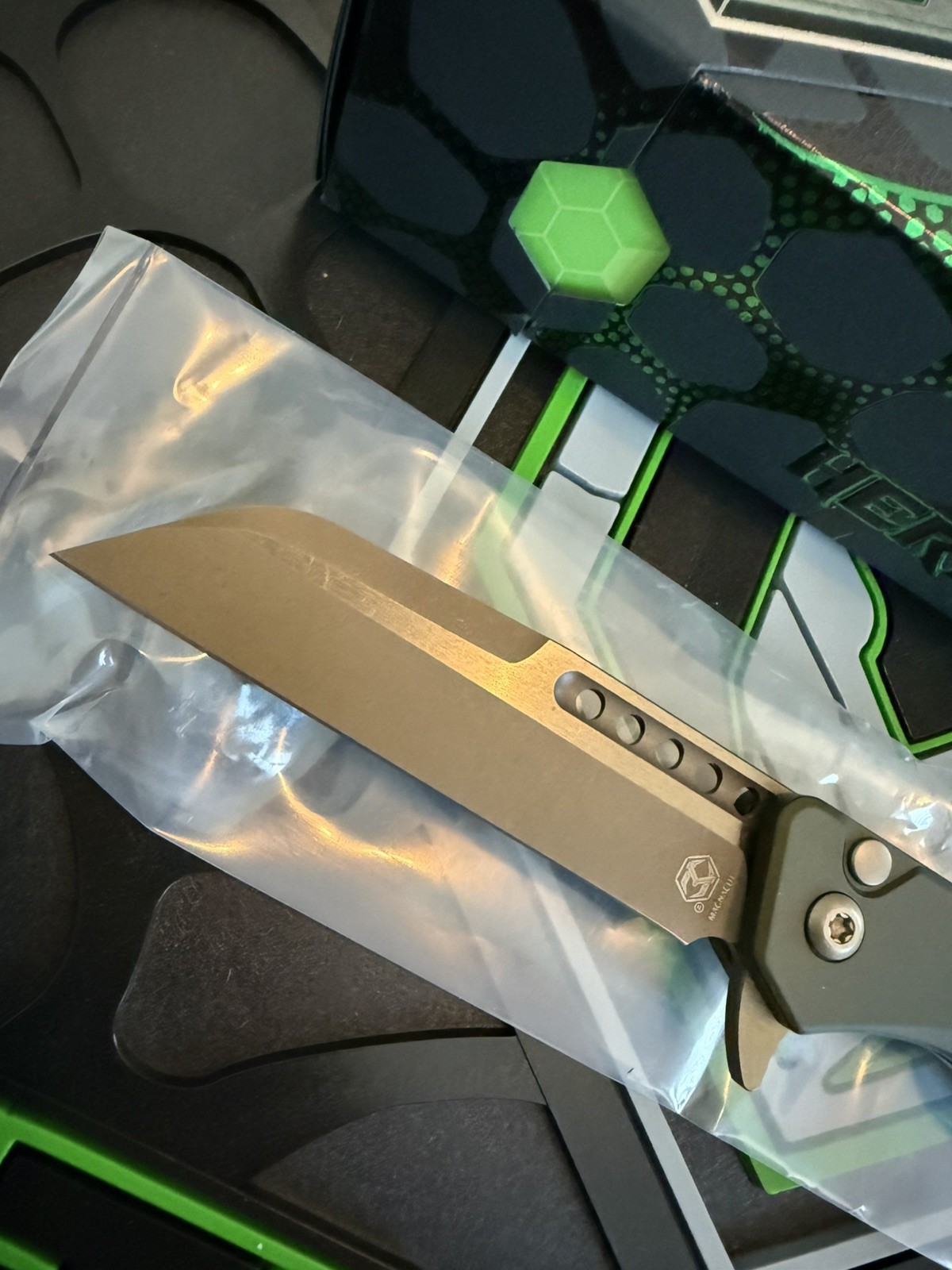 Heretic Jinn Manual – Green Aluminum Bronze Magnacut NIB!!!