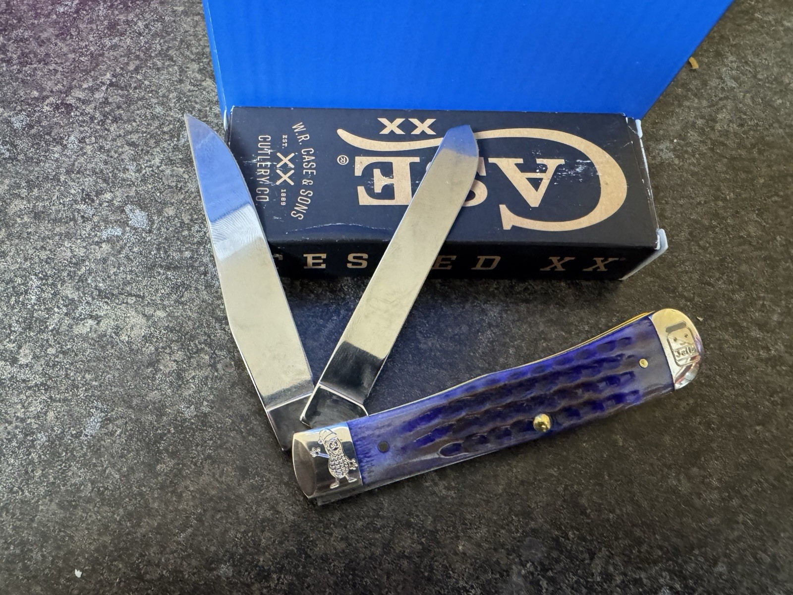 Case XX 6254 SS 2025 Trapper 2-Blade peanut butter and jelly Christmas edition
