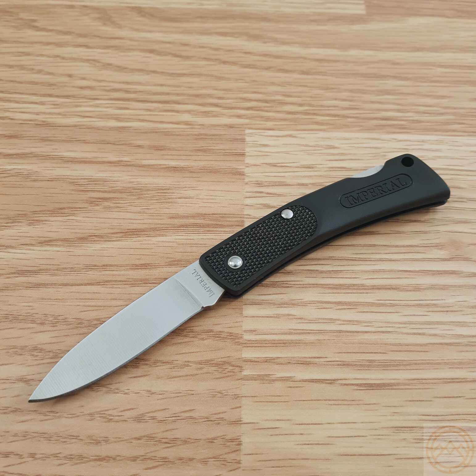 Schrade Imperial Folding Knife 2.25″ Stainless Steel Blade Black Plastic Handle