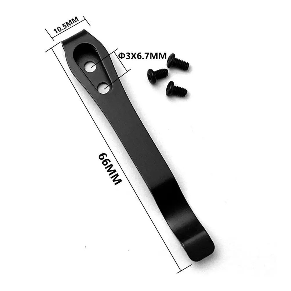2 Pack Knife Pocket Clip Deep Carry Pocket Clip Replacement for EDC Knife Recess