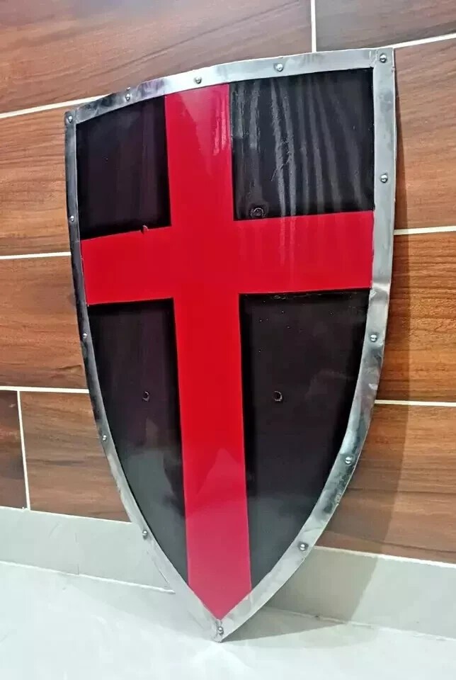 Templar Black Knight Red Cross Battle Cosplay Reproduction armor shield