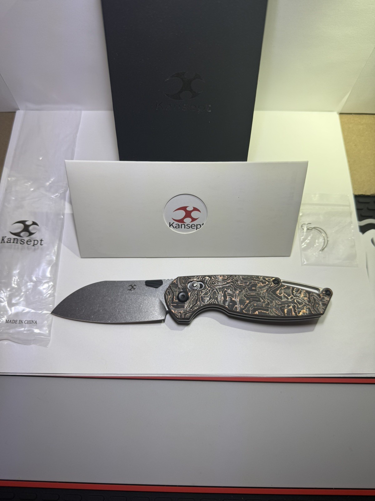 Kansept Model 6 K1022V2 Ambi Pocketknife CPM S35VN Drop Point Plain Liner NIB