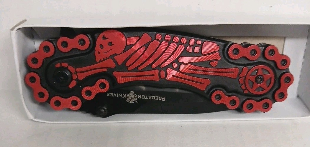 Predator Skeleton Single Blade Lock Knife